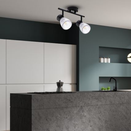 Foco BEST 2xE14/40W/230V preto