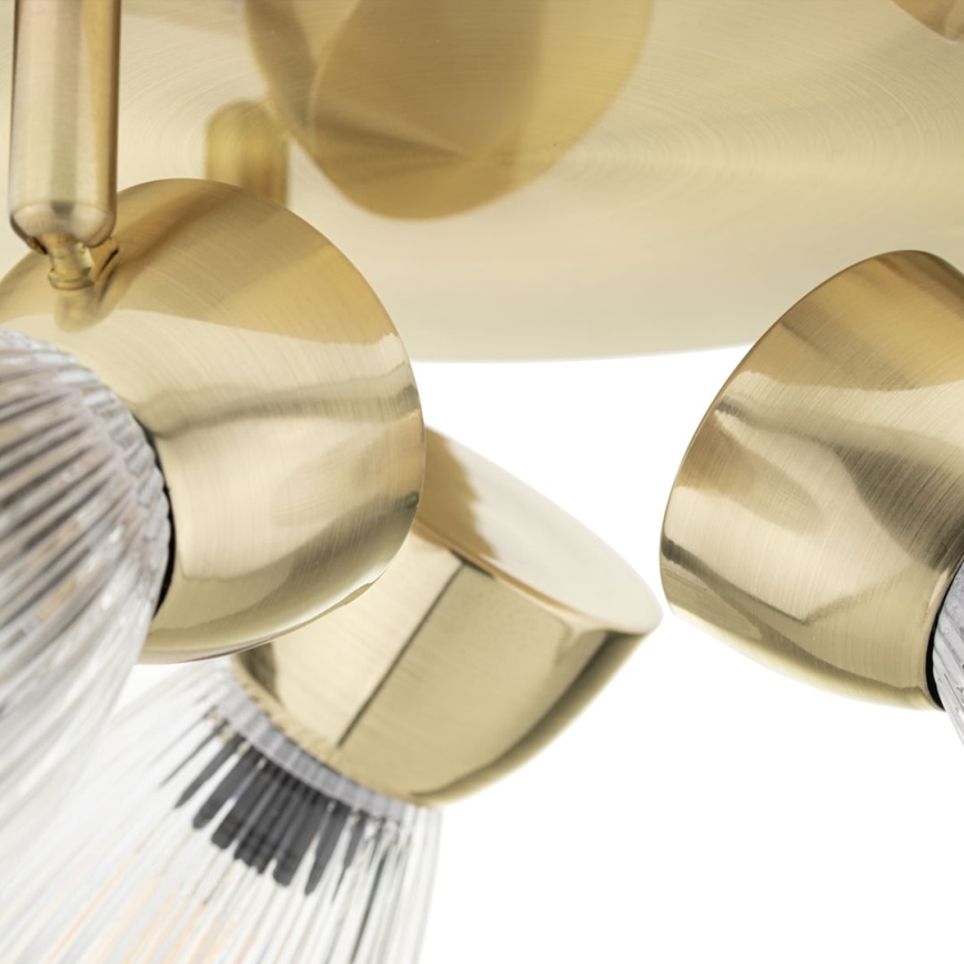 Foco BEST 3xE14/40W/230V dourada