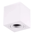 Foco BIMA 1xGU10/25W/230V quadrado branco