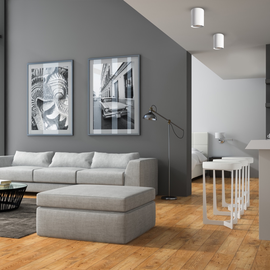 Foco BIMA 1xGU10/25W/230V redondo branco