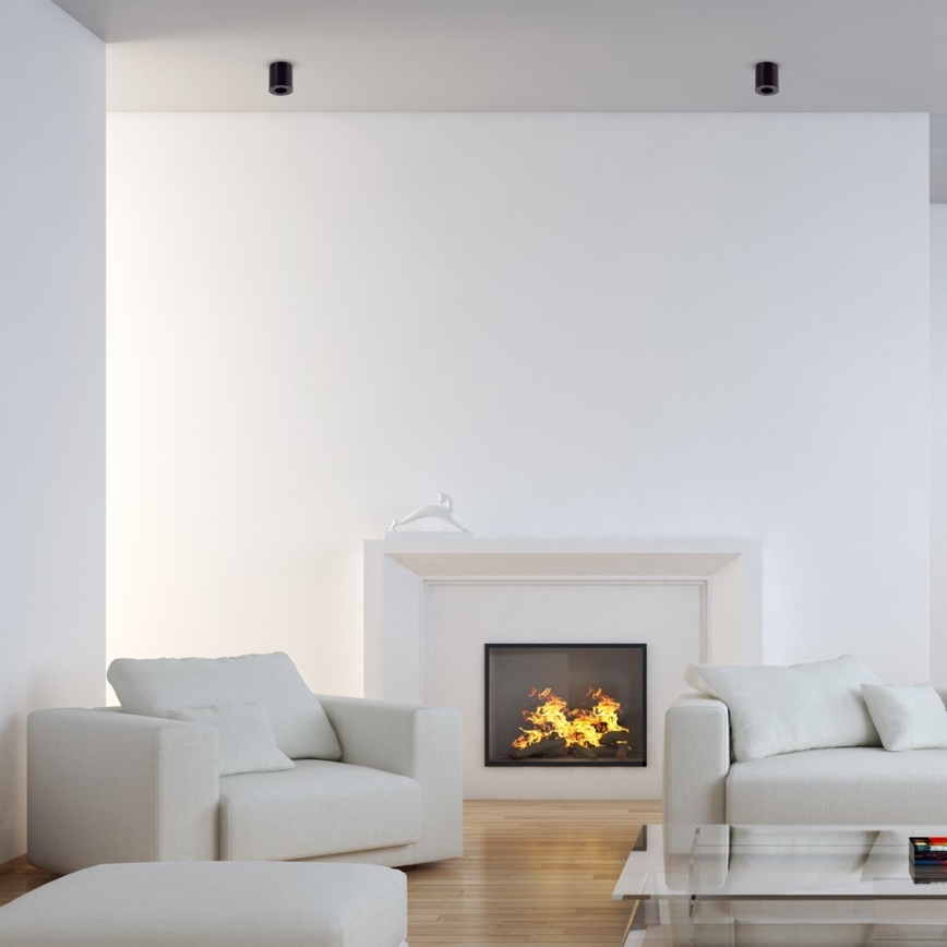 Foco BIMA 1xGU10/25W/230V redondo preto