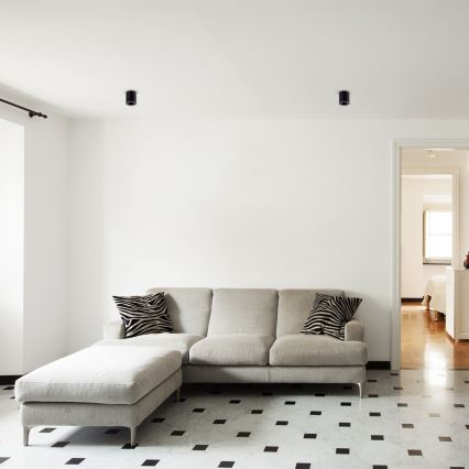 Foco BIMA 1xGU10/25W/230V redondo preto