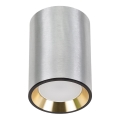 Foco CHLOE 1xGU10/35W/230V redondo cromado mate/dourada