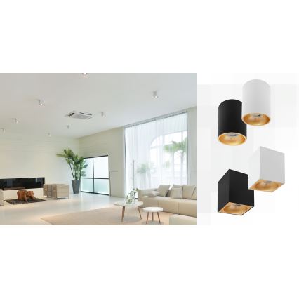 Foco CHLOE 1xGU10/50W/230V angular branco