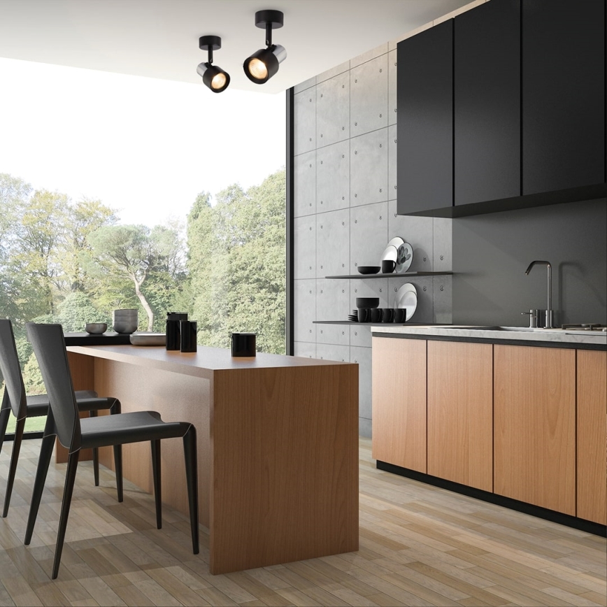 Foco CINO 1xGU10/8W/230V preto