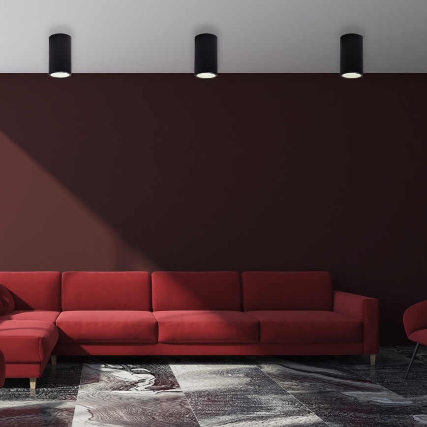 Foco CLEO 1xE27/24W/230V preto