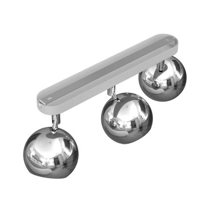 Foco COMET 3xGU10/8W/230V branco/cromado brilhante