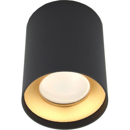 Foco CYRO 1xGU10/30W/230V preto/dourado