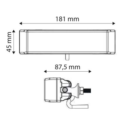 Foco de automóvel LED CREE LED/18W/10-30V IP67 6000K