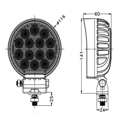 Foco de carro LED OSRAM LED/56W/10-30V IP68 5700K