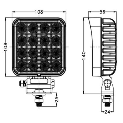 Foco de carro LED OSRAM LED/64W/10-30V IP68 5700K