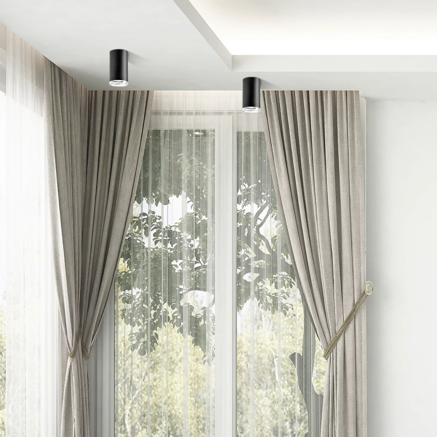 Foco de casa de banho TURYN 1xGU10/10W/230V IP44 preto