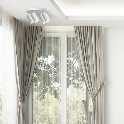 Foco de casa de banho TURYN 4xGU10/10W/230V IP44 branco