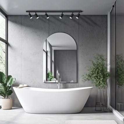 Foco de casa de banho TURYN 6xGU10/10W/230V IP44 preto