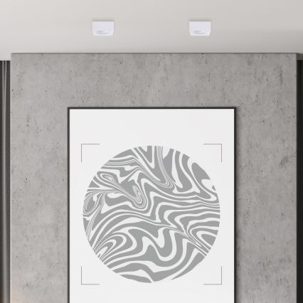 Foco de encastrar BALI 1xGU5,3/MR16/25W/12V quadrado branco