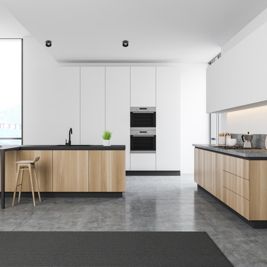 Foco de encastrar BALI 1xGU5,3/MR16/25W/12V redondo preto