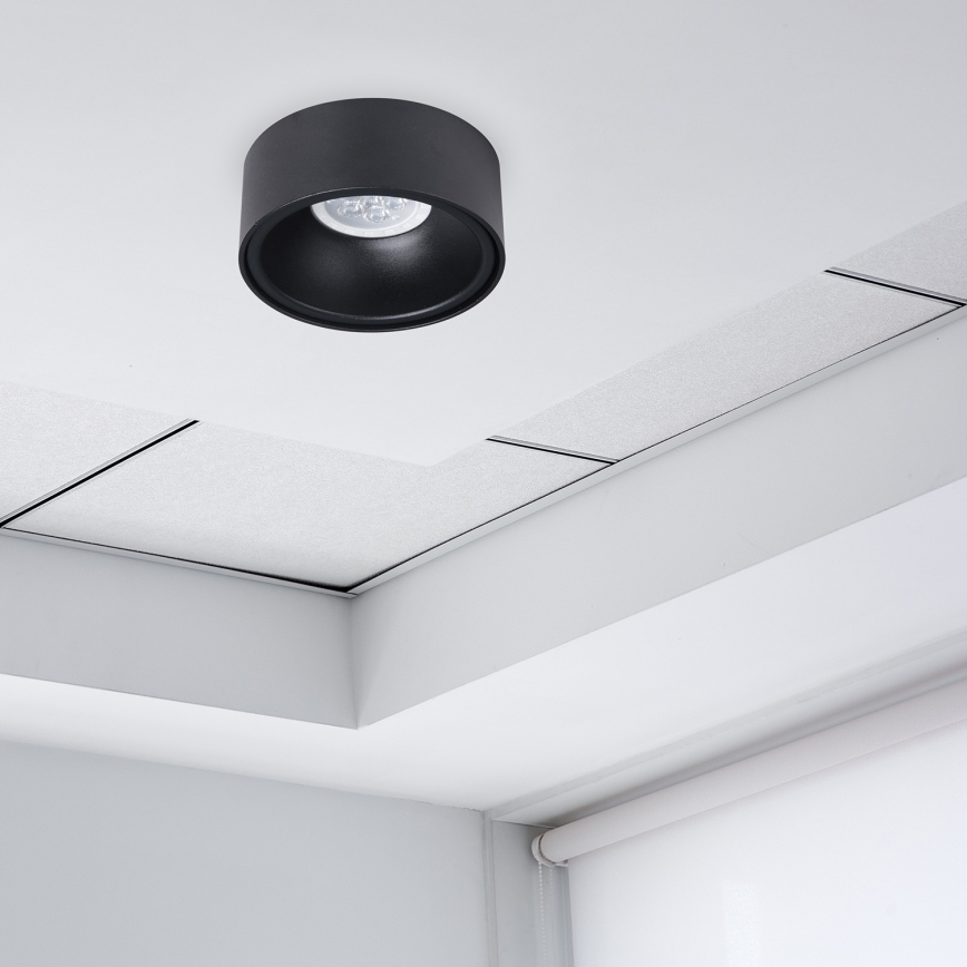 Foco de encastrar BALI 1xGU5,3/MR16/25W/12V redondo preto