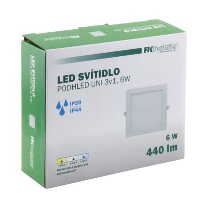 Foco de encastrar de casa de banho LED LED/6W/230V 3000/4000/6000K IP44