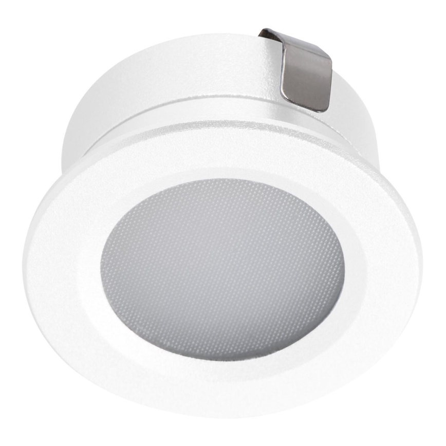 Foco de encastrar exterior LED IMBER LED/1W/12V 4000K diâmetro 3 cm 40 lm IP65 branco