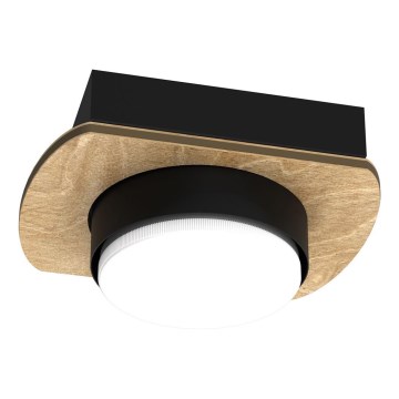 Foco de encastrar KIDO 1xGX53/8W/230V preto/bege/carvalho