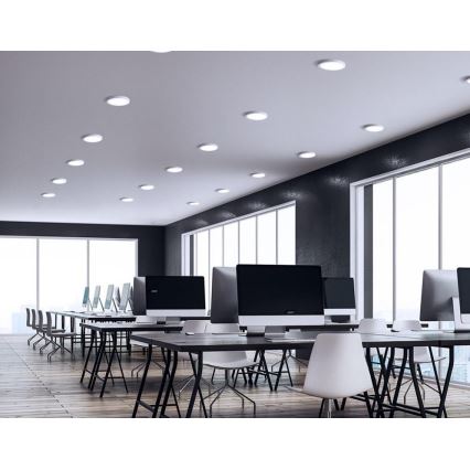 Foco de encastrar LED ALGINE 2em1 LED/18W/230V 3000K