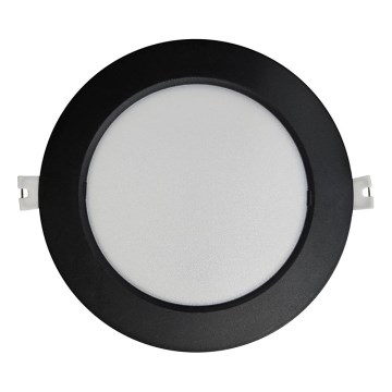 Foco de encastrar LED CIRCLE LED/12W/230V 4000K diâmetro 17 cm preto