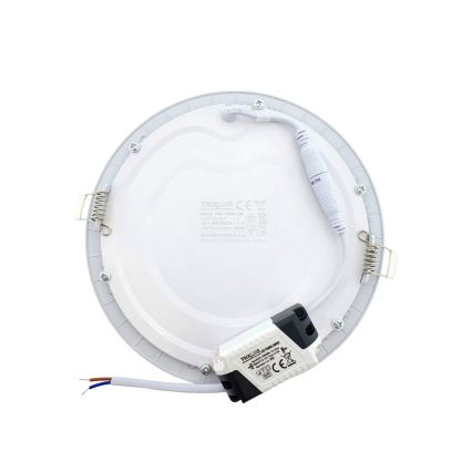 Foco de encastrar LED CIRCLE LED/15W/230V 6500K diâmetro 18,8 cm branco