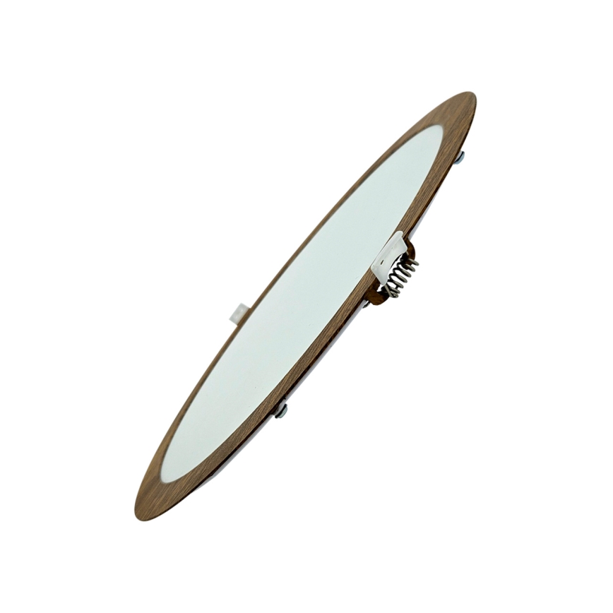 Foco de encastrar LED CIRCLE LED/24W/230V 4200K diâmetro 29,6 cm castanho