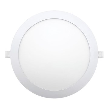 Foco de encastrar LED CIRCLE LED/24W/230V 6500K diâmetro 30 cm branco