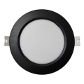 Foco de encastrar LED CIRCLE LED/6W/230V 4000K diâmetro 12 cm preto
