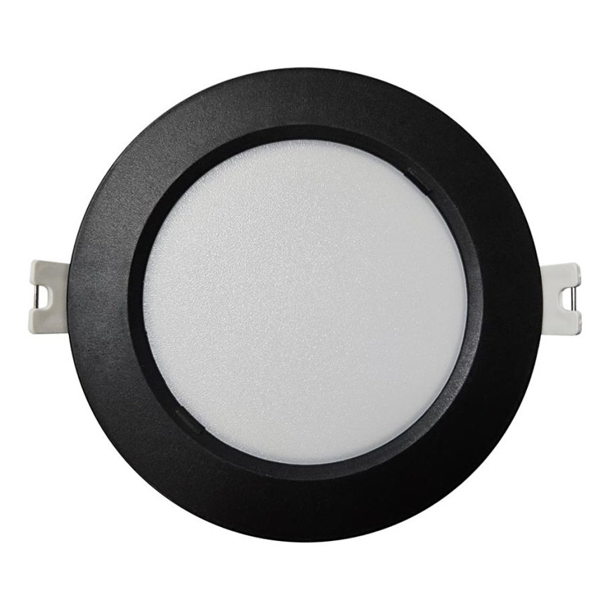 Foco de encastrar LED CIRCLE LED/6W/230V 4000K diâmetro 12 cm preto