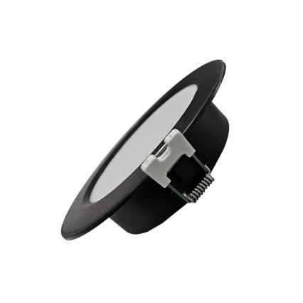 Foco de encastrar LED CIRCLE LED/6W/230V 4000K diâmetro 12 cm preto