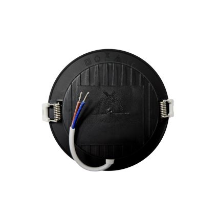 Foco de encastrar LED CIRCLE LED/6W/230V 4000K diâmetro 12 cm preto