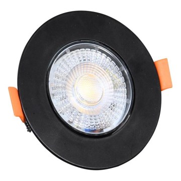 Foco de encastrar LED com regulação ZITA LED/3/5/7W/230V 3000/4000/6000K diâmetro 9 cm preto