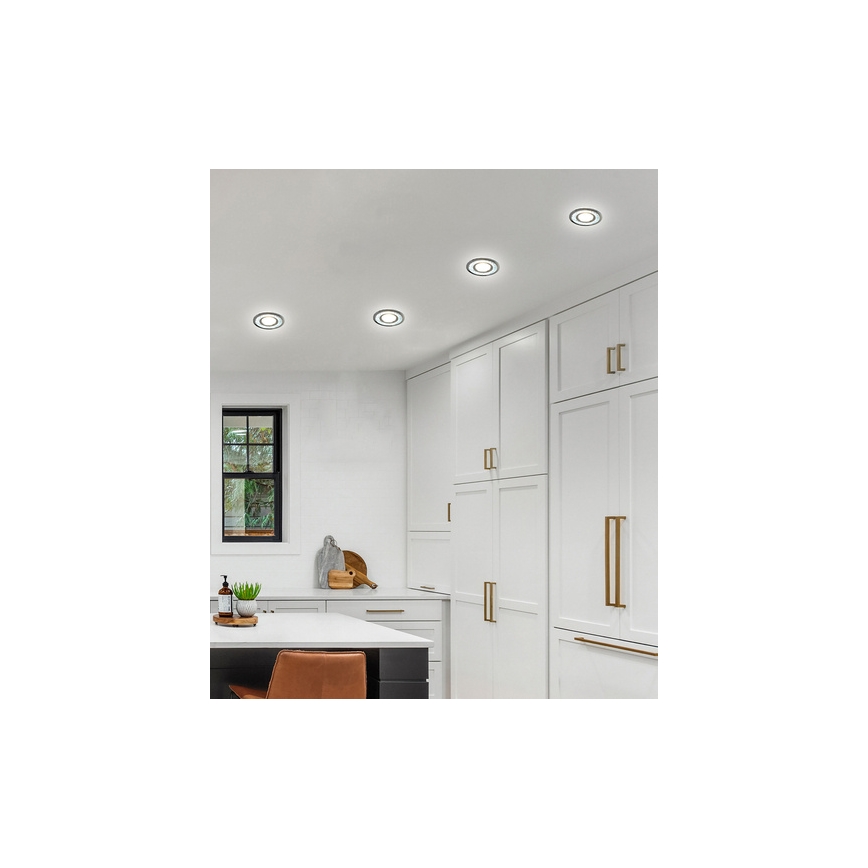 Foco de encastrar LED EYE 1xGU10/50W + LED/3W/230V