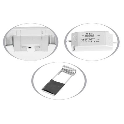 Foco de encastrar de casa de banho LED LADA LED/6W/230V 2700K IP44