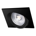 Foco de encastrar LED LED/18W/230V 3000K 11,5x11,5 cm preto