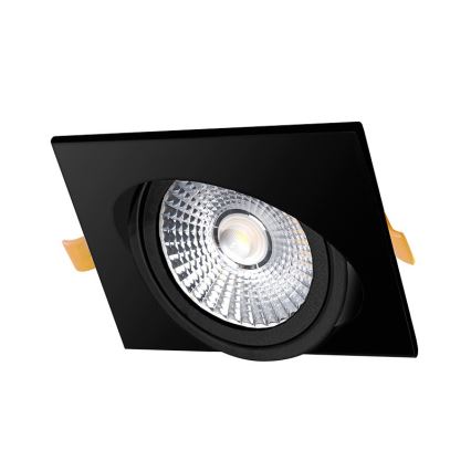 Foco de encastrar LED LED/18W/230V 3000K 11,5x11,5 cm preto