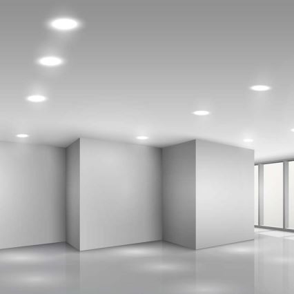 Foco de encastrar LED LED/24W/230V diâmetro 29,6 cm 4000K branco