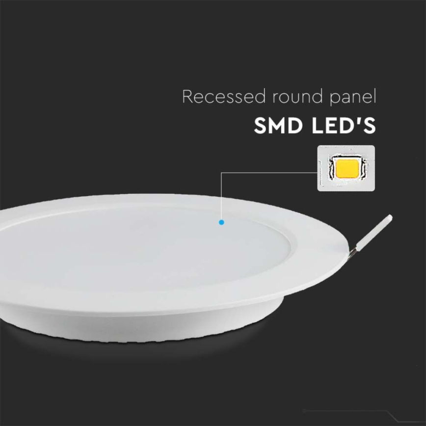 Foco de encastrar LED LED/24W/230V diâmetro 29,6 cm 4000K branco