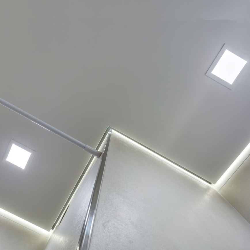 Foco de encastrar LED LED/6W/230V 12x12 cm 3000K branco