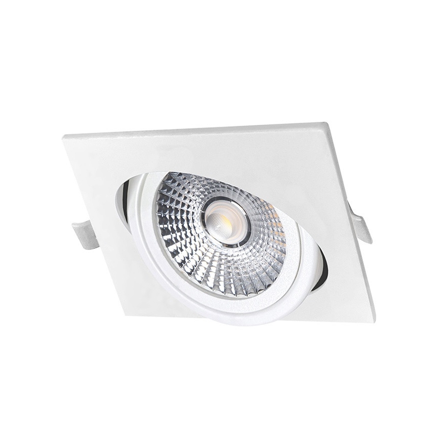 Foco de encastrar LED LED/6W/230V 3000K 8,5x8,5 cm branco
