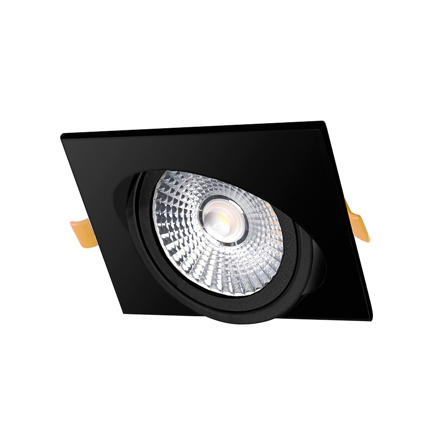 Foco de encastrar LED LED/6W/230V 3000K 8,5x8,5 cm preto