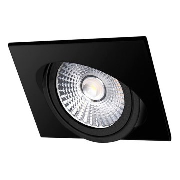 Foco de encastrar LED LED/6W/230V 4000K 8,5x8,5 cm preto