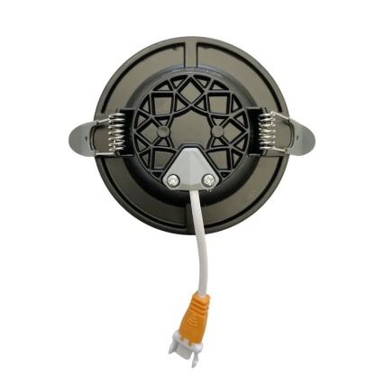 Foco de encastrar LED LED/7,5W/230V 4000K preto/prateado