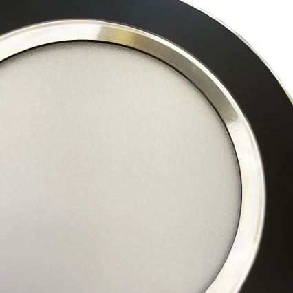 Foco de encastrar LED LED/7,5W/230V 4000K preto/prateado