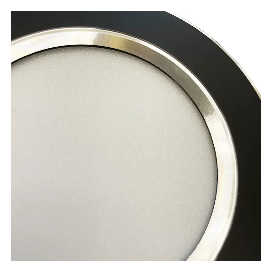 Foco de encastrar LED LED/7,5W/230V 4000K preto/prateado