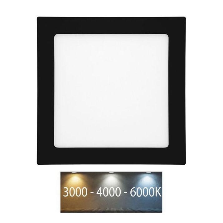 Foco de encastrar LED para casa de banho  RAFA LED/25W/230V 3000/4000/6000K 30x30 cm IP44 preto