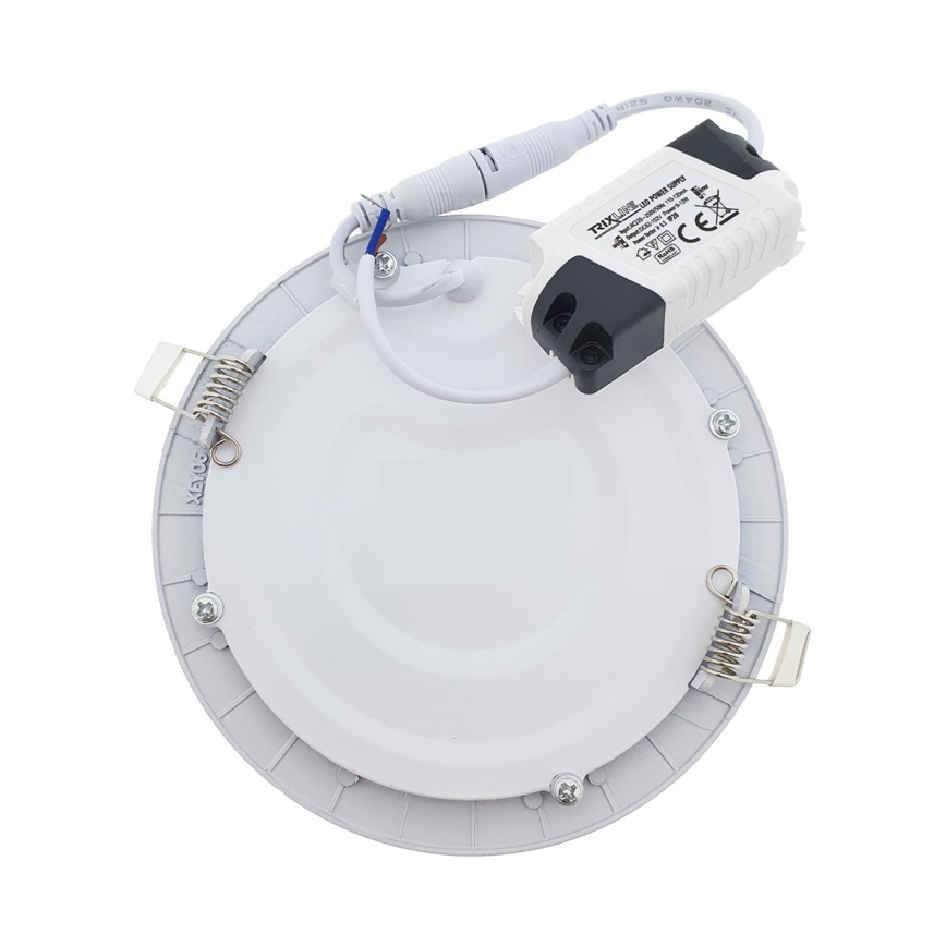 Foco de encastrar LED QTEC LED/15W/230V 2700K diâmetro 18,8 cm