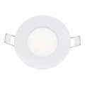 Foco de encastrar LED QTEC LED/3W/230V 6500K diâmetro 8,3 cm